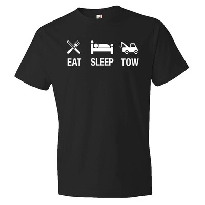 Eat Sleep Tow. Tow Shirt. Tow Truck Driver. Trucking Shirt. Towing Shirt. Tow Gift. Towing Gift. Tow Truck Tee - image1